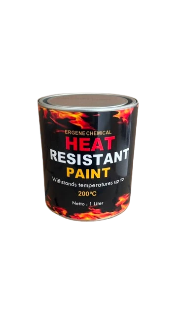 Heat Resistant Paint 200°C 1 Liter | Cat Tahan Panas untuk Besi dan Baja