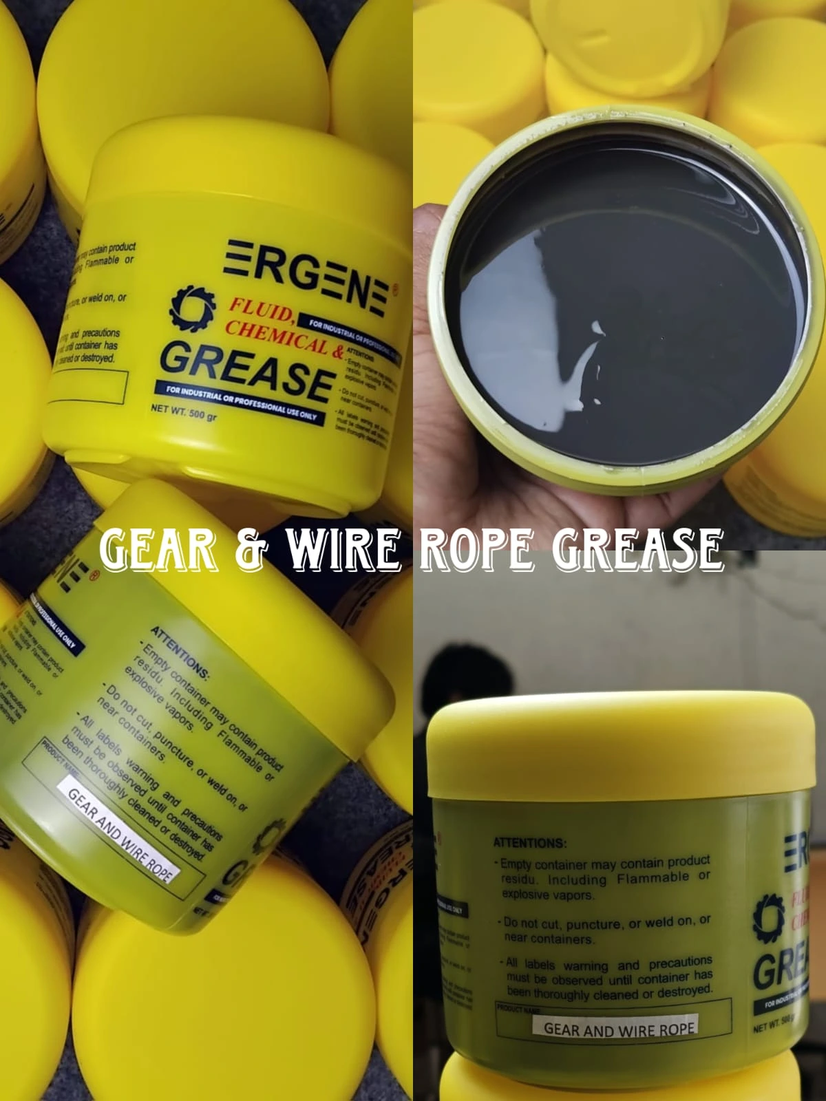 Gear and Wire Rope Grease 500 Gram – Pelumas Rantai  Kabel Baja