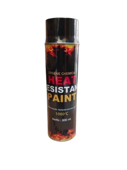 Ergene Cat Tahan Panas 1000 Derajat 500 ml untuk Knalpot & Mesin