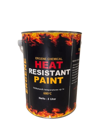 Cat Tahan Panas 600°C Black Glossy 5 Liter – Cat Anti Karat Suhu Ekstrem
