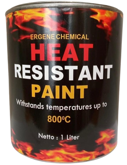 Cat Tahan Panas Ergene 800°C 1 Liter – Heat Resistant Paint